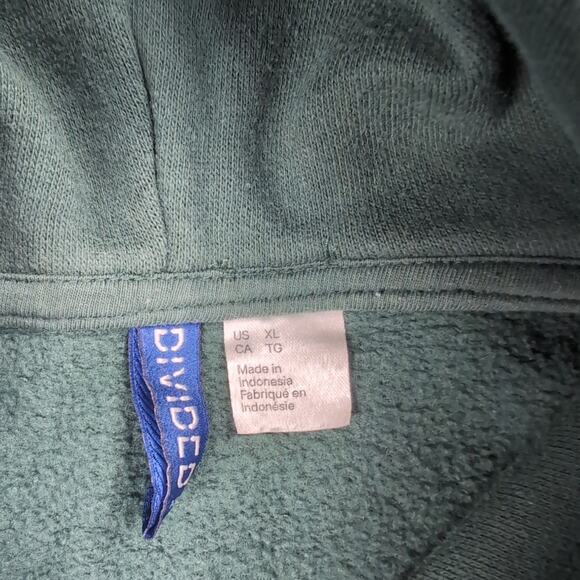 Detroit Michigan Hoodie Adult Extra Large Green Destination Sweatshirt Chore - Picture 2 of 7